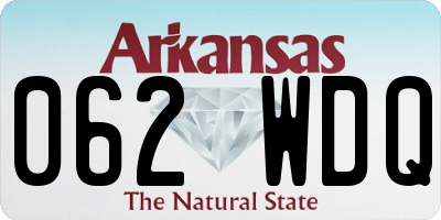 AR license plate 062WDQ
