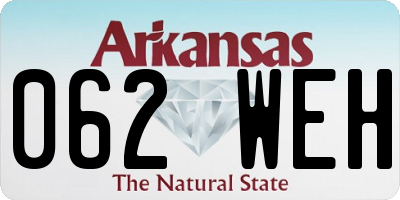 AR license plate 062WEH