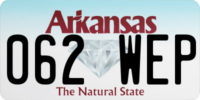 AR license plate 062WEP