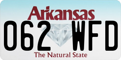 AR license plate 062WFD