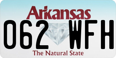 AR license plate 062WFH