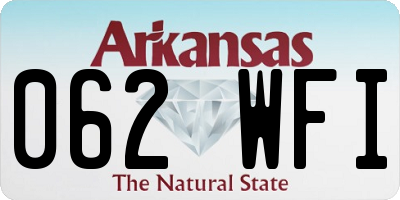 AR license plate 062WFI