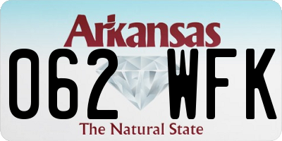 AR license plate 062WFK