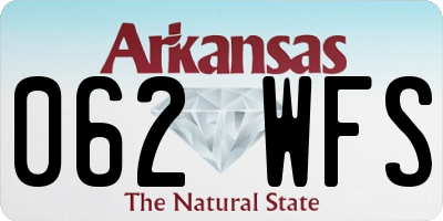 AR license plate 062WFS