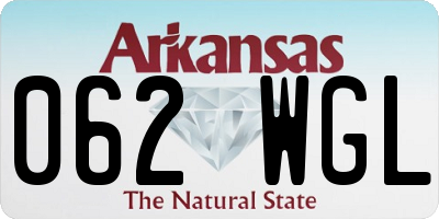 AR license plate 062WGL