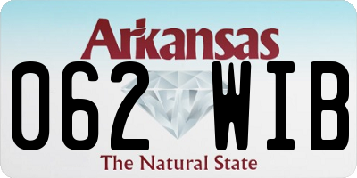 AR license plate 062WIB