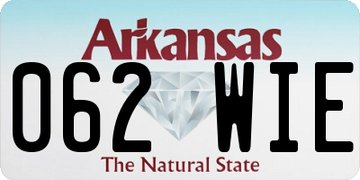 AR license plate 062WIE