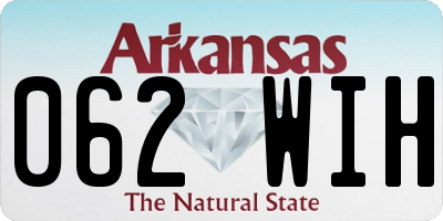 AR license plate 062WIH