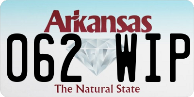 AR license plate 062WIP