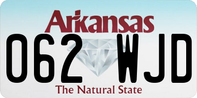 AR license plate 062WJD