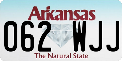 AR license plate 062WJJ