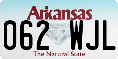 AR license plate 062WJL