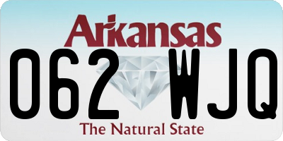 AR license plate 062WJQ