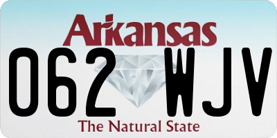 AR license plate 062WJV