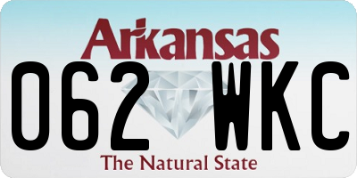 AR license plate 062WKC