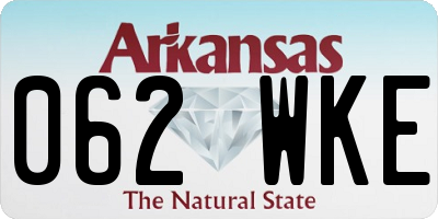 AR license plate 062WKE