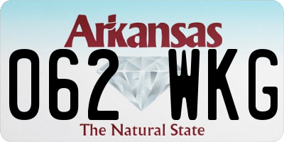 AR license plate 062WKG