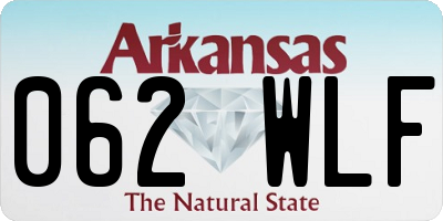 AR license plate 062WLF