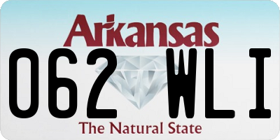 AR license plate 062WLI