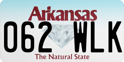 AR license plate 062WLK