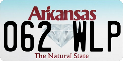 AR license plate 062WLP