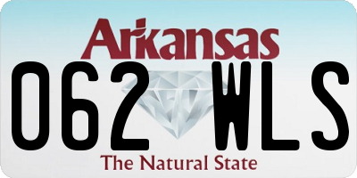 AR license plate 062WLS
