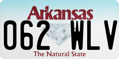 AR license plate 062WLV