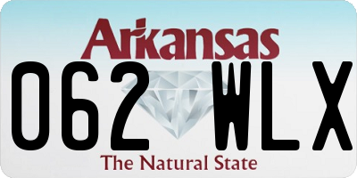 AR license plate 062WLX