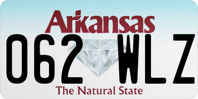 AR license plate 062WLZ
