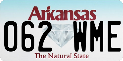 AR license plate 062WME