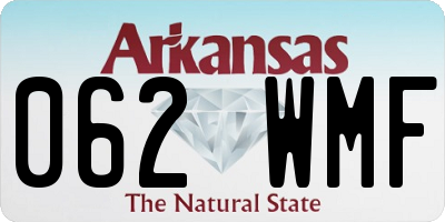 AR license plate 062WMF