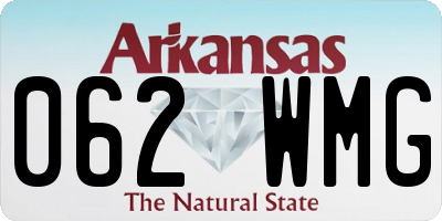 AR license plate 062WMG