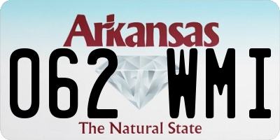 AR license plate 062WMI