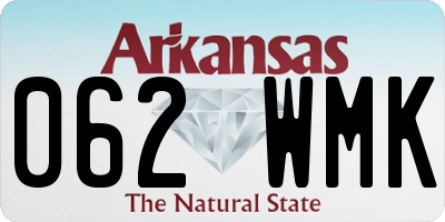 AR license plate 062WMK
