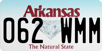 AR license plate 062WMM