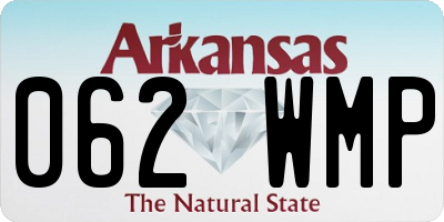 AR license plate 062WMP
