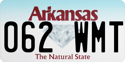 AR license plate 062WMT