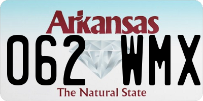 AR license plate 062WMX