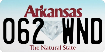 AR license plate 062WND