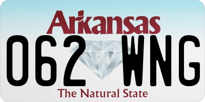 AR license plate 062WNG