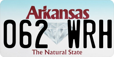 AR license plate 062WRH