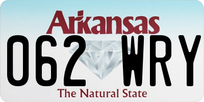 AR license plate 062WRY