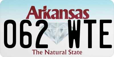 AR license plate 062WTE