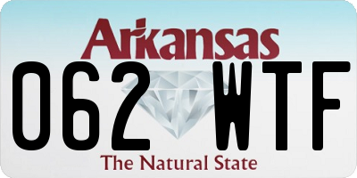 AR license plate 062WTF