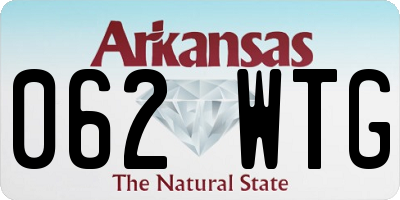 AR license plate 062WTG