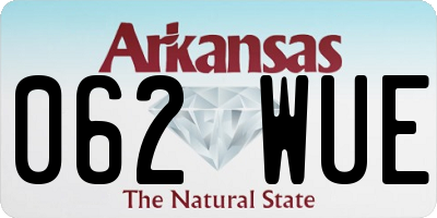 AR license plate 062WUE