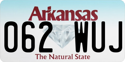 AR license plate 062WUJ