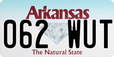AR license plate 062WUT