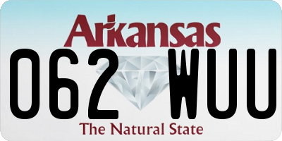 AR license plate 062WUU