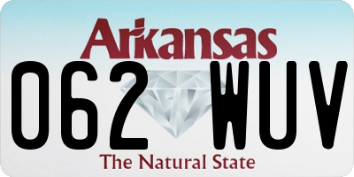 AR license plate 062WUV